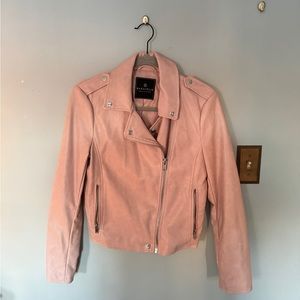 Light Pink Bagatelle Vegan Leather Jacket